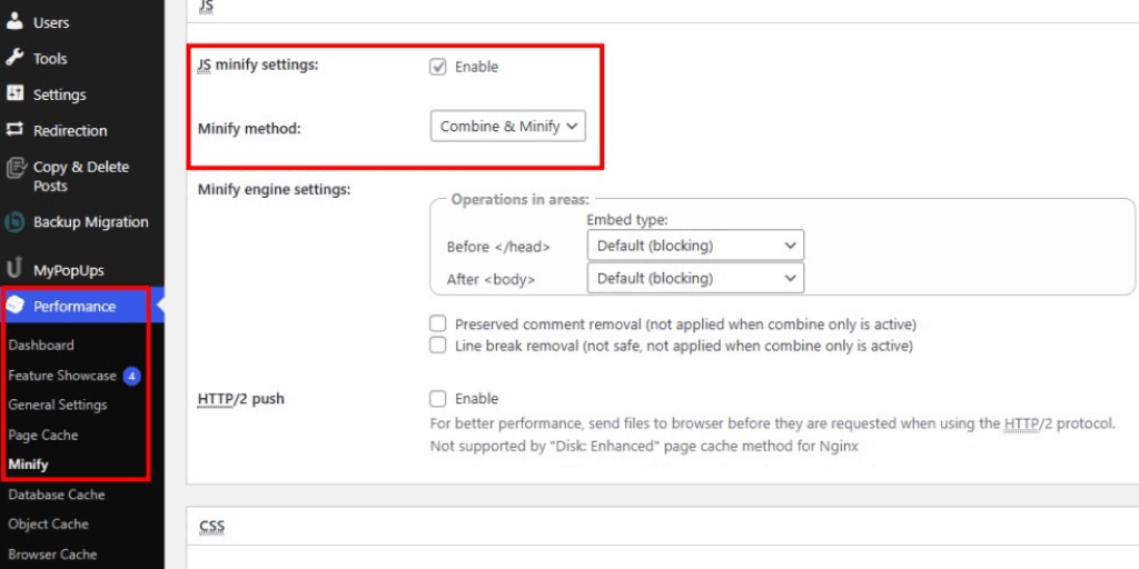 minify plugin